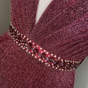 Size 0 Maroon Clarisse gown